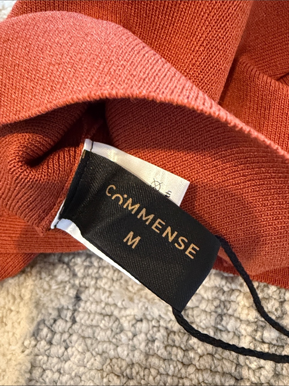 Commense Rust Button-Front Knit Tank - Picture 3 of 4